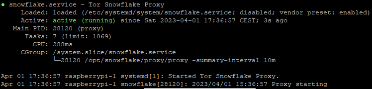Snowflake service status
