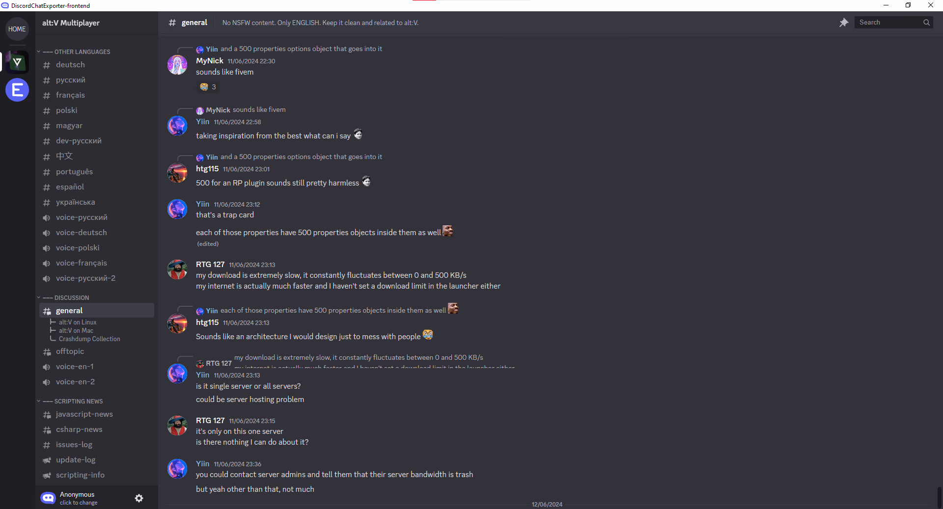 Exported Server Example